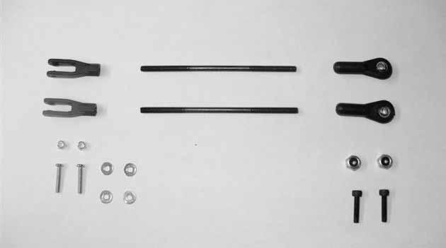 Required Parts Aileron Servo Installation Wing panel assembly (right and left) Ball end (2) 3mm washer (4) Clevis end (2) 4-40 locknut (2)