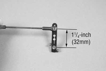 Thread a ball end and clevis on a 3 3 / 4 -inch (70mm) threaded pushrod. Thread both ends equally on the pushrod.