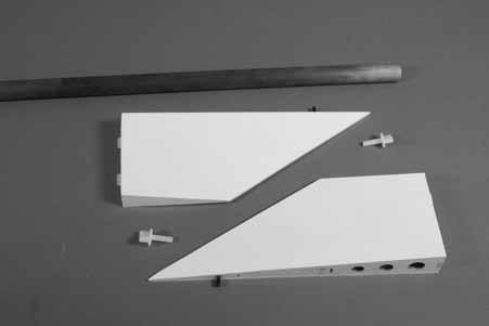Required Parts Wing Installation Fuselage assembly Carbon wing tube Wing fillet (2) Nylon wing bolt (2) 3mm x