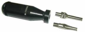 Contacts and Assembly Tools CC 700XX - Size 8 Coaxial Pin and Socket Contacts Coaxial Pin Contact Ø 7,8 38,5 max ØC 42 max ØC ØB ØA ØB ØA Coaxial Socket Contact Ø 7,8 Table: Coaxial Pin & Socket