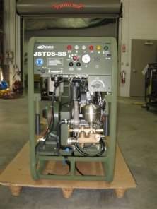 50 caliber Joint Service Transportable Decontamination System Small Scale (JSTDS-SS) Transportable off-road over any terrain,