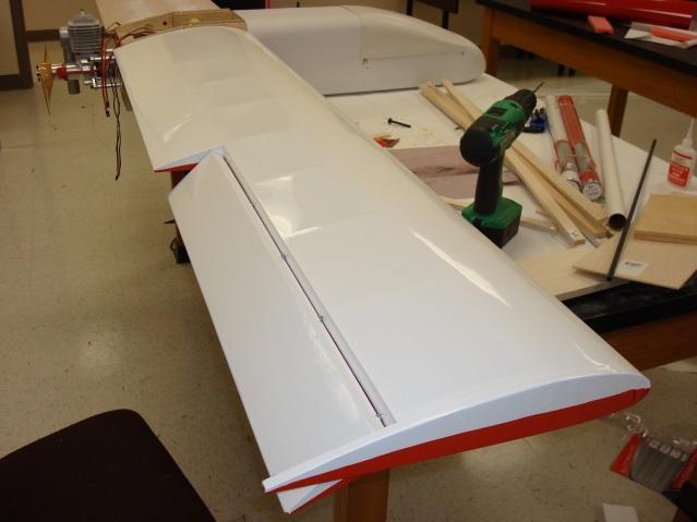 All sculpted parts of the airframe (nose, etc.