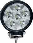 LED Round Work Lamps 1350 Lm Multi-Volt High Power Round Work Lamps Aluminium body, arcylic lens and stainless steel mounting brackets Water proof IP67 Shock resistant 20g Ideal for Recovery