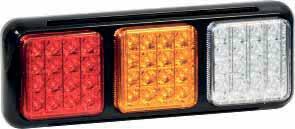 LED Rear Lamps LED Rear Lamp (3 Chamber 3 Function) Dimensions: 278 x 98 x 43mm VOLT FUNCTION CABLE E Stop & Tail Direction Reflector Approved 10-30V No 3000mm LA47ARR3 LED Rear Lamp (3 Chamber 3