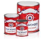 TEAK WONDER Dressing & Sealer New teak is subject to rapid aging if not cleaned daily with fresh water or a suitable protective product applied.
