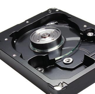 5 hard disk drives that rotate at 5,400 rpm or 7200 rpm, are used