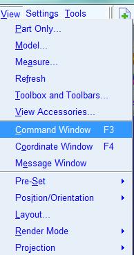 At the command prompt, enter the command: defaults