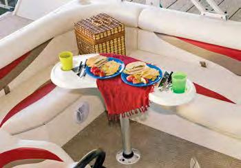 In-Deck Storage Lockers Two Bow Chaise Lounges (224)
