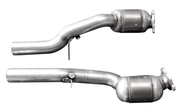 356,20 sport rear muffler 4tailpipes for Porsche Cayenne Diesel 958 in V2A stainless steel performance including connecting pipe and attachment parts with each two round stainless steel tailpipes