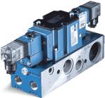 Direct solenoid and solenoid pilot operated valves Series 6300 Function Port size Flow (Max) Manifold mounting Series 4/2-4/3 G3/8 - G1/2 3000 Nl/min sub-base non plug-in OPERTIONL ENEFITS 1.