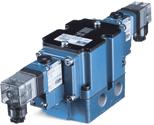 Direct solenoid and solenoid pilot operated valves Series 6500 Function Port size Flow (Max) Individual mounting Series 4/2-4/3 G3/8 - G1/2 - G3/4 5100 Nl/min sub-base non plug-in OPERTIONL ENEFITS 1.