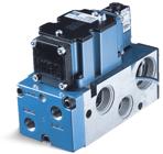Direct solenoid and solenoid pilot operated valves Series 6500 Function Port size Flow (Max) Manifold mounting Series 4/2-4/3 G3/8 - G1/2 - G3/4 5100 Nl/min sub-base plug-in OPERTIONL ENEFITS 1.