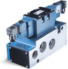 Direct solenoid and solenoid pilot operated valves Series 6600 Function Port size Flow (Max) Manifold mounting Series 4/2-4/3 G3/4 - G1 - G1 1/4 9600 Nl/min sub-base non plug-in OPERTIONL ENEFITS 1.