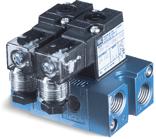 Direct solenoid and solenoid pilot operated valves Series 35 Function Port size Flow (Max) Manifold mounting Series 3/2 NO-NC, 2/2 NO-NC M5, G1/8 160 Nl/min stacking OPERTIONL ENEFITS 1.
