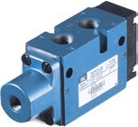 R e m o t e a i r v a l v e s Series 1800 Function Port size Flow (Max) Individual mounting Series 5/2-5/3 G1/4" 1400 Nl/min Inline OPERTIONL ENEFITS 1.