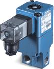 Direct solenoid and solenoid pilot operated valves Series 200 Function Port size Flow (Max) Individual mounting Series 3/2 NO-NC, 2/2 NO-NC G1/8 - G1/4 500 Nl/min inline OPERTIONL ENEFITS 1.