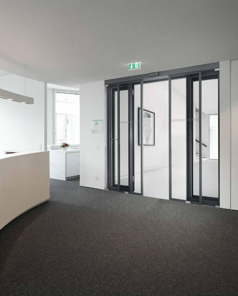 Escape Route Sliding Door System Combination with Aluminium Tubular Frame Parts AS 30 /