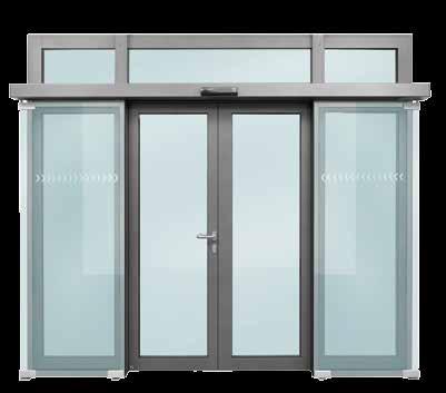 height of only 100 mm Safe, monitored handling with sensor monitoring High-performance for high opening frequencies Insulated glazing with safety glass Normal operation / daily operation (view