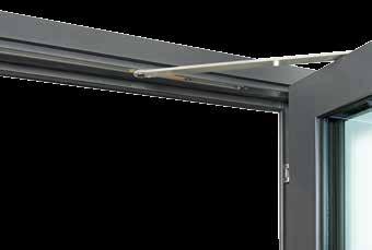 93 GSR EMR2 Slide rail door closer with door leaf selector, electromagnetic hold-open device in both leaves and integrated smoke switch control unit ITS 96 Integrated slide rail door
