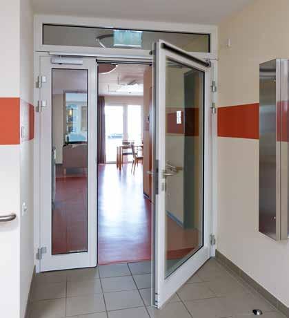 APPROVED ACCORDING TO THE EUROPEAN STANDARD 3 4for Barrier-free access Tested today the future Hörmann automatic hinged doors enable barrierfree passage and are universally applicable.