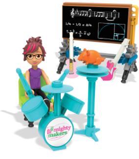 construction toys. Designed to inspire and empower girls through creative, story-based construction sets, Mighty Makers encourages girls to build BIG ideas!