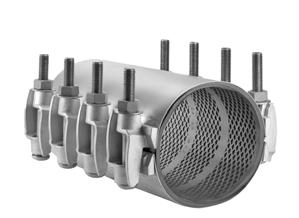 JCM 132 All Stainless Steel Extended Range Universal Clamp Couplings JCM 132 All Stainless Steel Extd. Range Clamp Coupling - for systems in hot soils or corrosive environments.