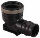 Q&E Elbow 90 o with female thread Q&E PEX plumbing system on one end. With BSP female-threaded adapter for screw connections to EN 10226-1. 16x½ FT PPSU 1042334 5 4.35 20x½ FT PPSU 1042335 5 7.
