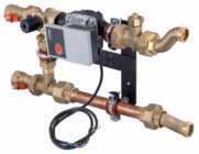 Incorporates a high limit protection function preset to 60 C, a two port thermostatic injection valve, an A rated energy efficient 6m head pump and balancing valve.