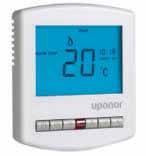 35 Stage 4 - Controls Wired 230V digital programmable thermostat Wired 230V dial thermostat Modern slim design only 13mm depth after installation.