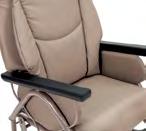 gliding motion. When exiting, the chair automatically locks again for safe egress.