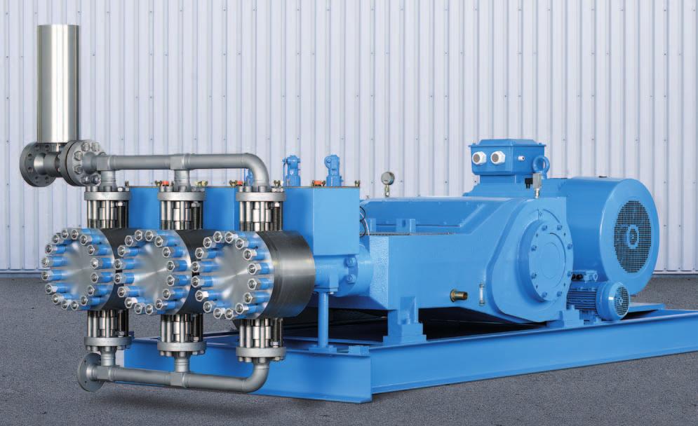 ABEL HMT Hydraulic Triplex Diaphragm Pumps Performance range: up to 600 m³/h (2,640 GPM); up to 25.