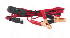 Wire, on/off switch, car adaptor All PowerFlo Series 30A82M-RB (2) 80MM clips, Red and Black All PowerFlo Series FBR-102 Relay Switch FB2 Series