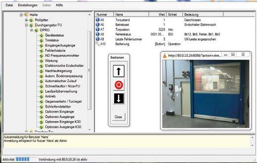 Configuration software tools and the App for the D-Pro Automatic control unit for the complete management of complex industrial doors systems by PC, smartphone or tablet.