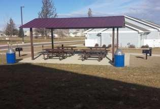 Provided 10 Covered Picnic Shelters with Benches,