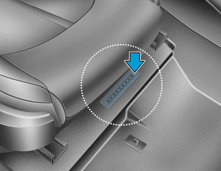 Sonata Plug-in Hybrid Identification 3 VIN number The Vehicle Identification Number (VIN) identifies the Plug-in Hybrid Vehicle with a 2 displayed in the 6th position, as shown in the below