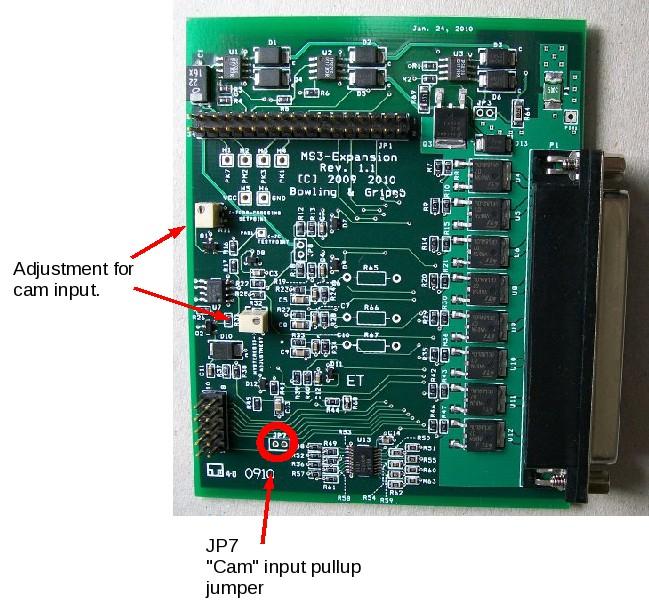 the main tach input inverts the incoming signal, so the added cam tach input must do the same. The instructions here respect that requirement. R11 R32 MS3X card cam configuration. 5.2.14.