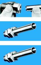 ASSEMBLY FLUID CONTROLS TUBE FITTINGS come to you completely assembled, finger-tight. They are ready for immediate use.