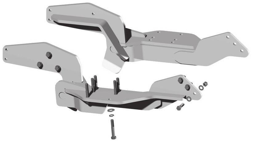 Mounting Brackets 1) If installed, remove Toolbox (Front Left), 3pt Attachment (Front Right), and Front Weight Stack Components and mounting bracket.