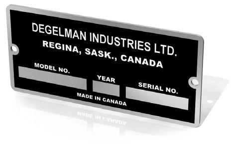 Introduction WELCOME Degelman is proud to welcome you to our rapidly increasing family of high quality and dependable product owners.