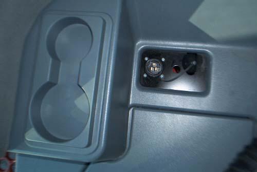 2 Attach the Cable to the Power Supply in Cab If a 12V electrical outlet is