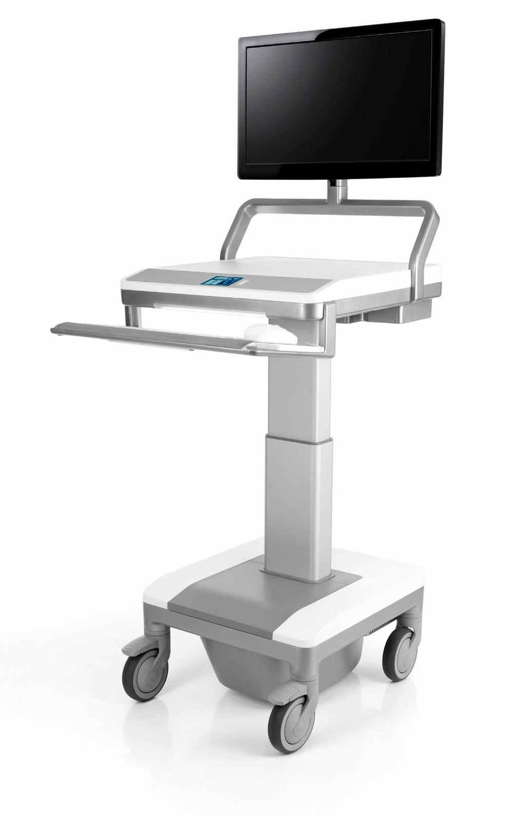Humanscale s TouchPoint line of mobile technology carts addresses all of the technology challenges present in today s healthcare environment.