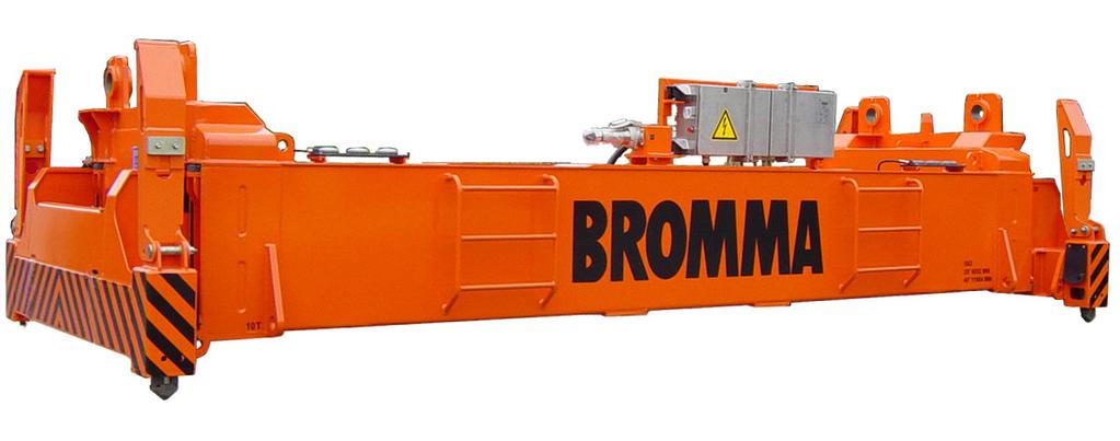 A Tradition of Innovation Product Information YSX40E All Electric Yard Crane Spreader 20 30 40 Load combinations with YSX40E Bromma telescopic spreader YSX40E for yard cranes is an all-electric