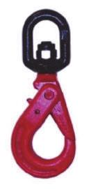 VGD Grade 80 Self Locking Swivel SL Hooks Easily attaches to Grade 80 chain with pin and cotter. The latch on this hook automatically closes when pulling force is applied.