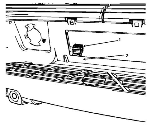 FIGURE 18 54. Connect the Chassis Harness Connector (2) to the Camera Assembly Harness Connector (1). Figure 19. FIGURE 19 55.