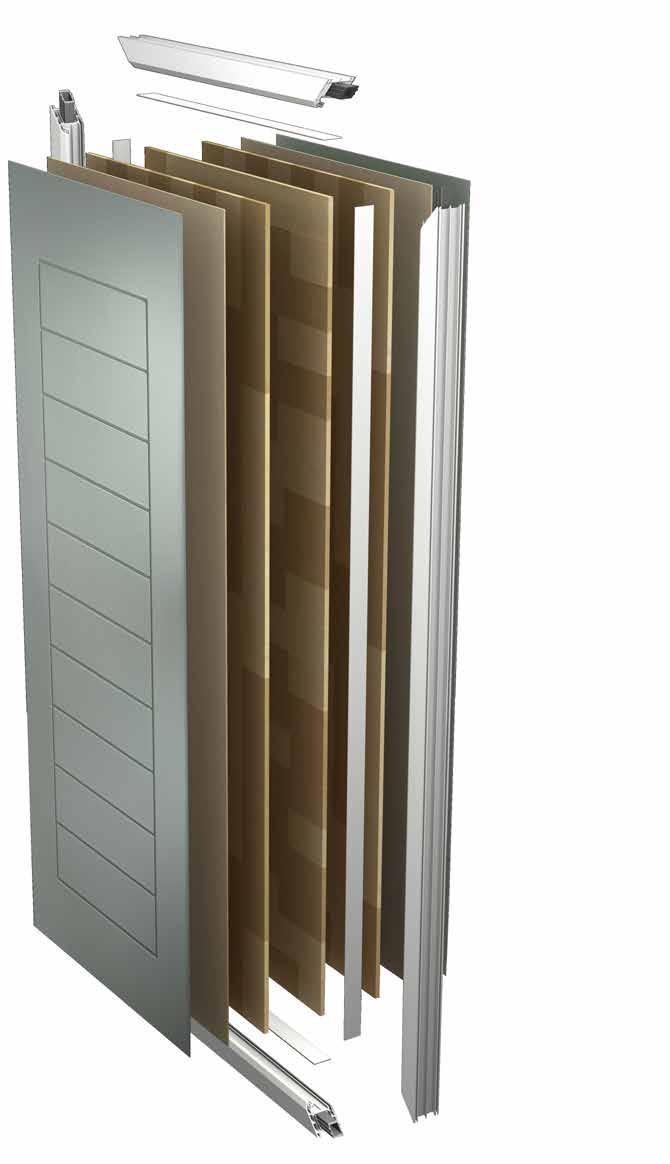 High security, energy efficient composite doors Our Door has a Solid timber core Other benefits of owning a Solidor include: The Comparison A typical foam filled construction Only a small section of