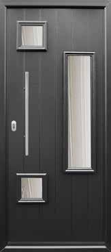 High security, energy efficient composite doors Palermo Palermo in Irish Oak, ES3 1800