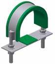 OPS-SD PC21 with 50mm longer base plate Pipe Clamp With Perforatet Base Plate Type: OPS-SD PC23 Range Pipe 3 4 HDG 355 & SS 316L Pipe
