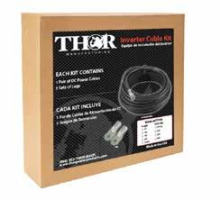 Power Inverter Installation Kits THOR - CABLE KITS THOR Manufacturing s DC Installation Kits include everything you will need to properly connect your THOR Manufacturing power inverter to your
