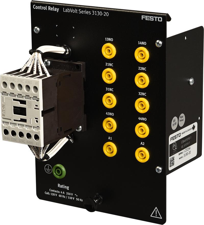 Control Relay 3130-20 The Control Relay is a general purpose, industrial-type relay with two sets of normally open (NO) contacts and two sets of normally closed (NC) contacts.