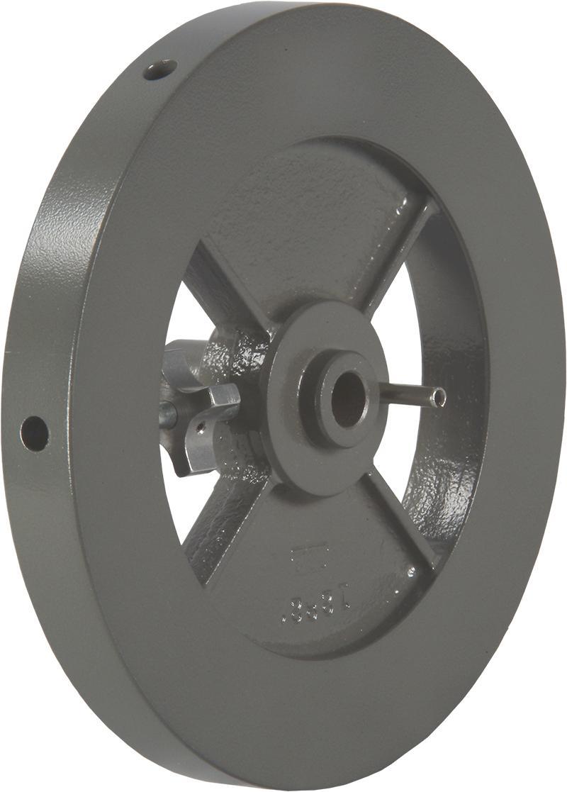 Inertia Wheel 9126-00 The balanced Inertia Wheel securely attaches to any 0.2 kw machine.